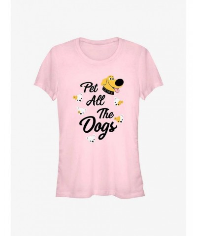 Disney Pixar Up Pet All The Dogs Girls T-Shirt $6.63 T-Shirts