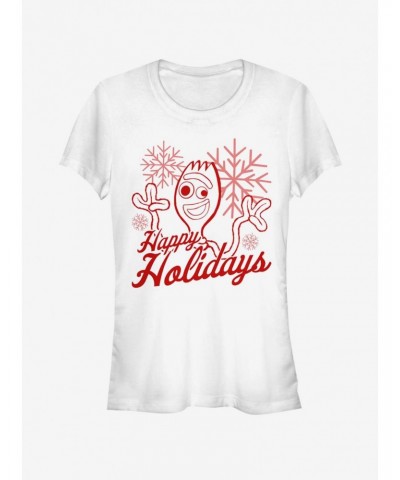 Disney Pixar Toy Story Forky Holidays Girls T-Shirt $5.23 T-Shirts