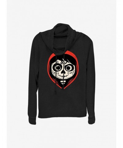 Disney Pixar Coco Dia De Los Muertos Cowlneck Long-Sleeve Girls Top $9.43 Tops