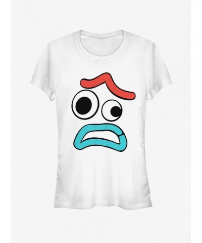 Disney Pixar Toy Story Big Face Scared Forky Girls T-Shirt $5.40 T-Shirts