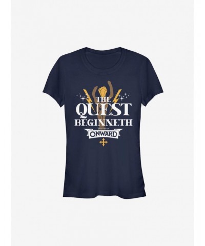 Disney Pixar Onward Quest Beginneth Girls T-Shirt $7.49 T-Shirts