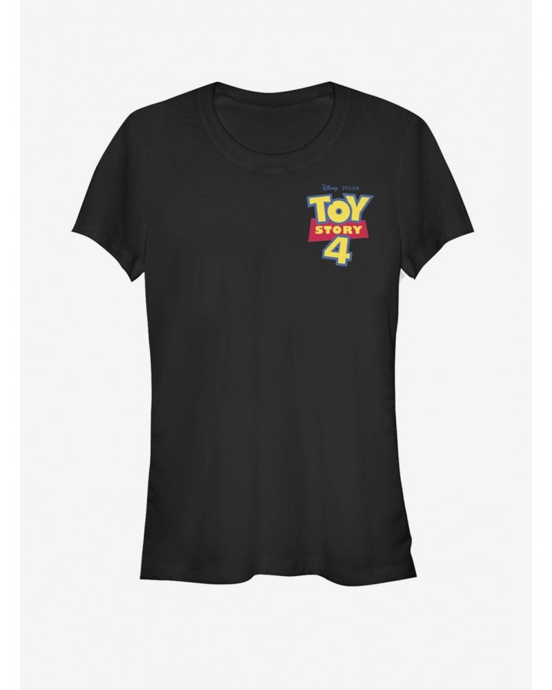 Disney Pixar Toy Story 4 Chest Color Logo Girls T-Shirt $8.72 T-Shirts