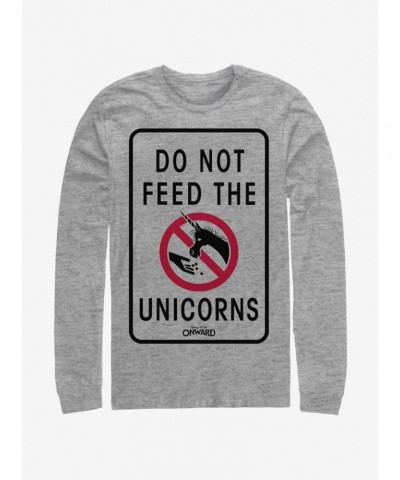 Disney Pixar Onward Don't Feed The Unicorns Long-Sleeve T-Shirt $9.90 T-Shirts