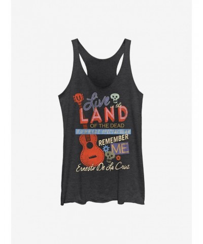 Disney Pixar Coco Live In The Land Of The Dead Girls Tank $7.98 Tanks