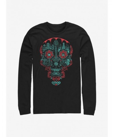 Disney Pixar Coco Craneo Muerto Long-Sleeve T-Shirt $9.21 T-Shirts