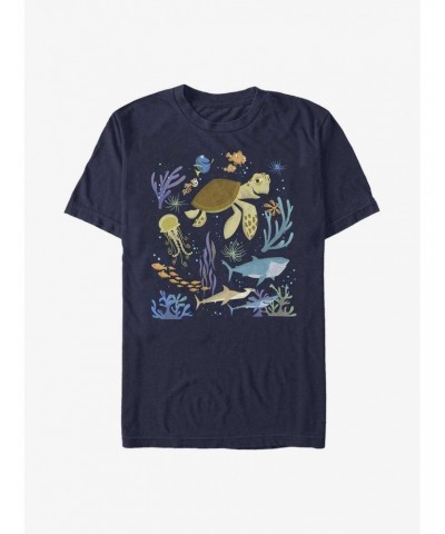 Disney Pixar Finding Nemo Sea Scene Extra Soft T-Shirt $6.91 T-Shirts