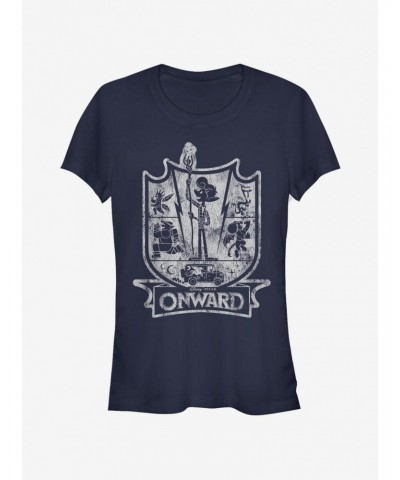 Disney Pixar Onward Onward Crest Girls T-Shirt $8.37 T-Shirts