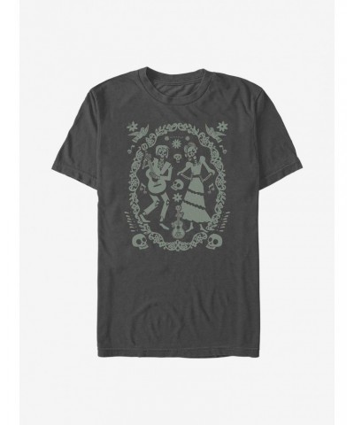 Disney Pixar Coco Paper Art Oval T-Shirt $5.86 T-Shirts