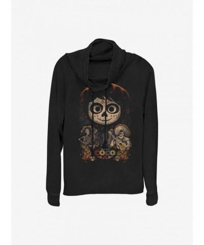 Disney Pixar Coco Poster Cowlneck Long-Sleeve Girls Top $15.40 Tops