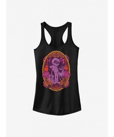 Disney Pixar Coco Miguel Colorful Portrait Girls Tank $8.02 Tanks