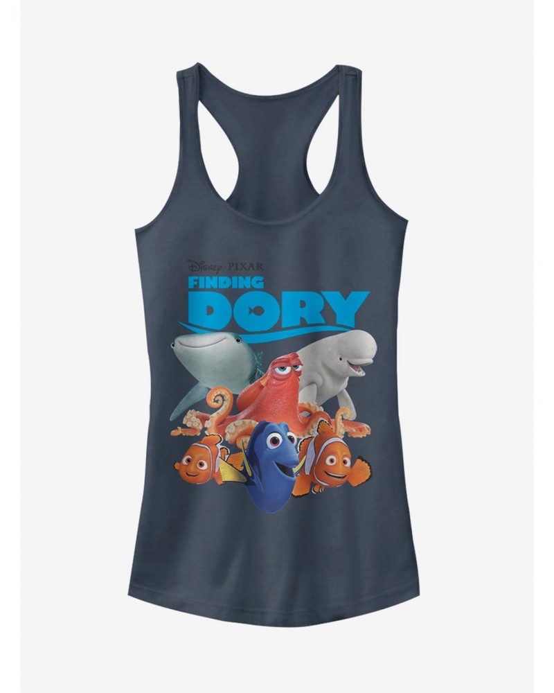 Disney Pixar Finding Dory Whole Gang Girls Tank $6.97 Tanks