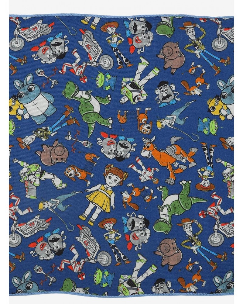 Disney Pixar Toy Story 4 Characters Blue Boy's Pocket Square $9.54 Squares