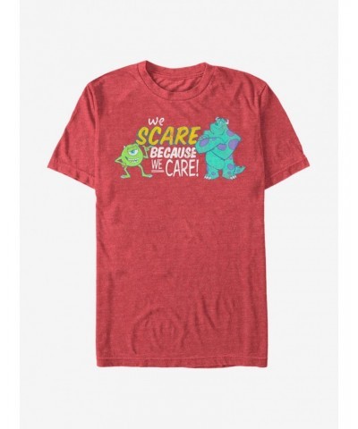 Monsters Inc. We Scare Because We Care Monsters T-Shirt $5.19 T-Shirts