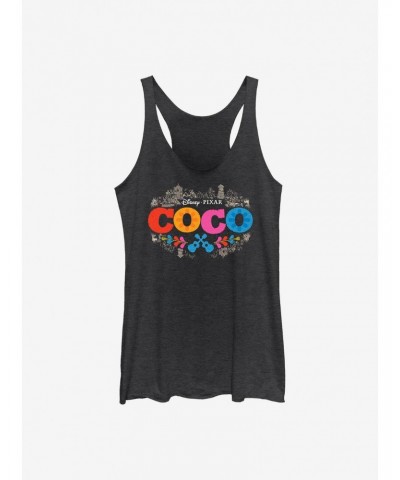 Disney Pixar Coco Artistic Logo Girls Tank $5.44 Tanks